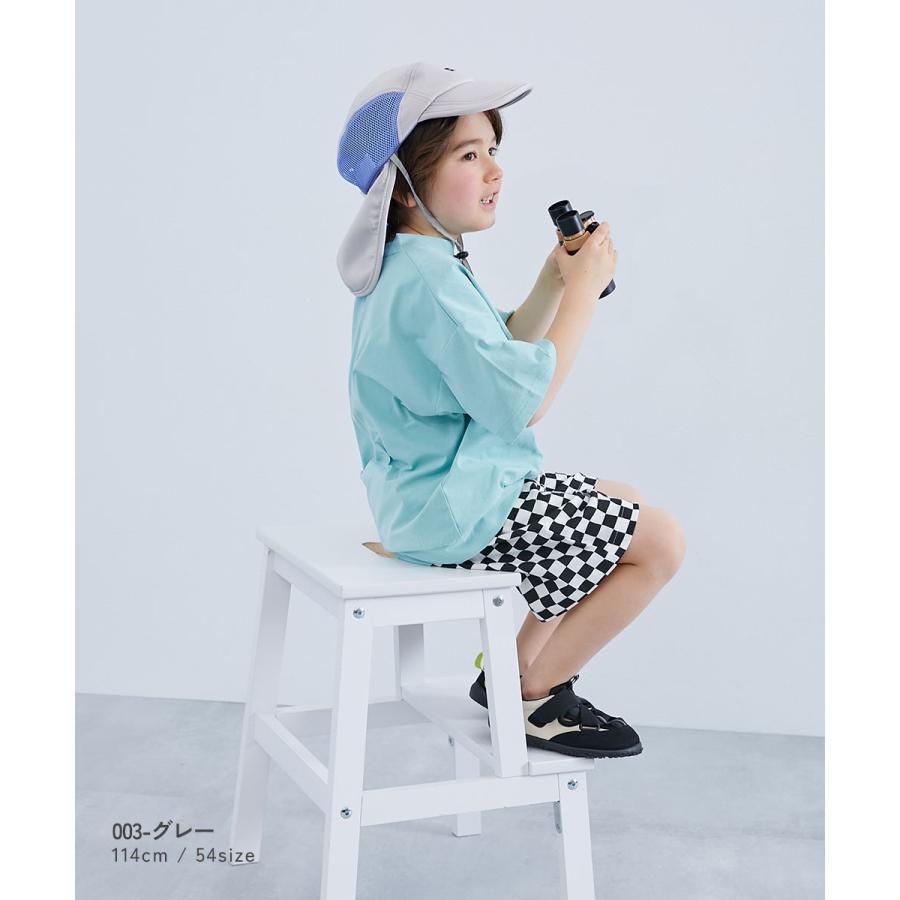 帽子 キャップ 気化熱のチカラでひんやり 保冷剤も入れられる日よけ付き ジェットキャップ キッズ 子供服 男の子 女の子  デビロック devirock | devirock | 10