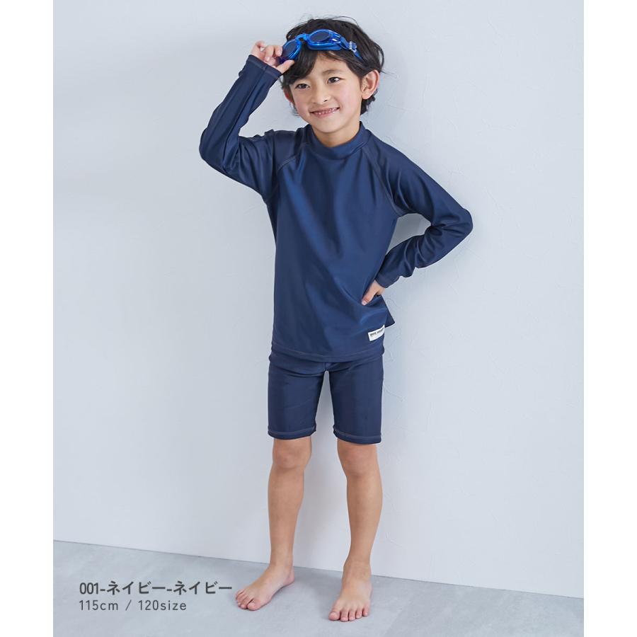 UVカット スクール用 Tシャツ型 長袖ラッシュガード キッズ 子供服 男の子 女の子  デビロック devirock | devirock | 09
