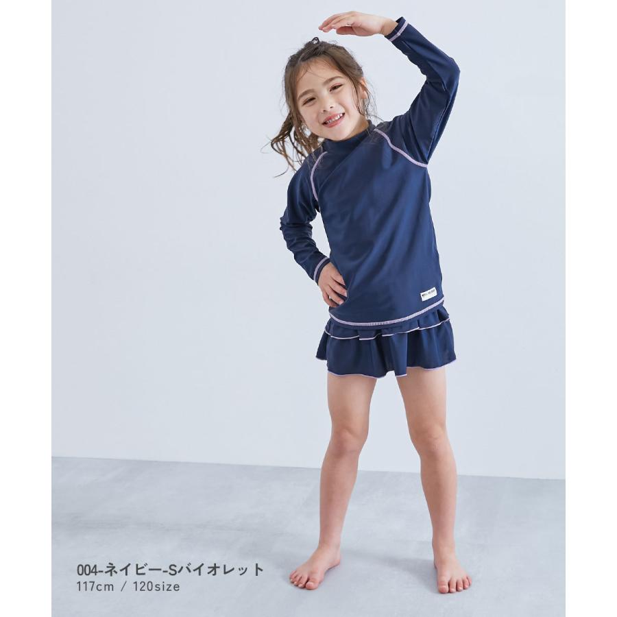 UVカット スクール用 Tシャツ型 長袖ラッシュガード キッズ 子供服 男の子 女の子  デビロック devirock | devirock | 12