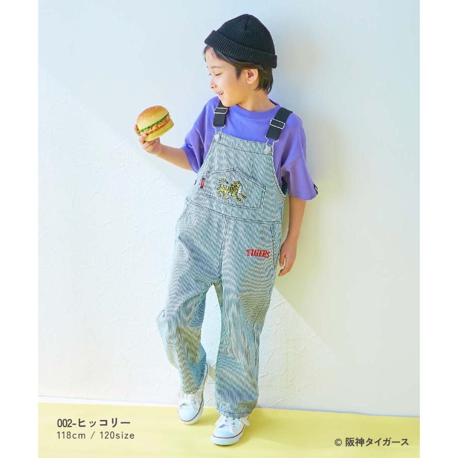サロペット セットアップ オールインワン 【阪神タイガースコラボ】ライトオンスデニムサロペット キッズ ベビー服 子供服 男の子 女の子  デビロック devirock | devirock | 08