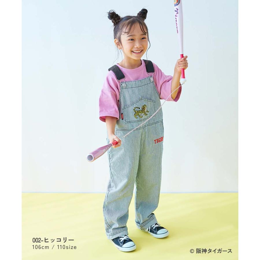 サロペット セットアップ オールインワン 【阪神タイガースコラボ】ライトオンスデニムサロペット キッズ ベビー服 子供服 男の子 女の子  デビロック devirock | devirock | 09