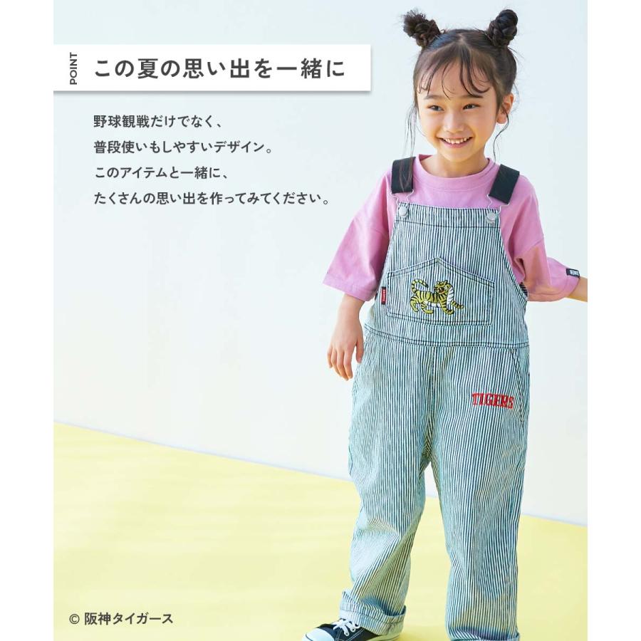 サロペット セットアップ オールインワン 【阪神タイガースコラボ】ライトオンスデニムサロペット キッズ ベビー服 子供服 男の子 女の子  デビロック devirock | devirock | 05