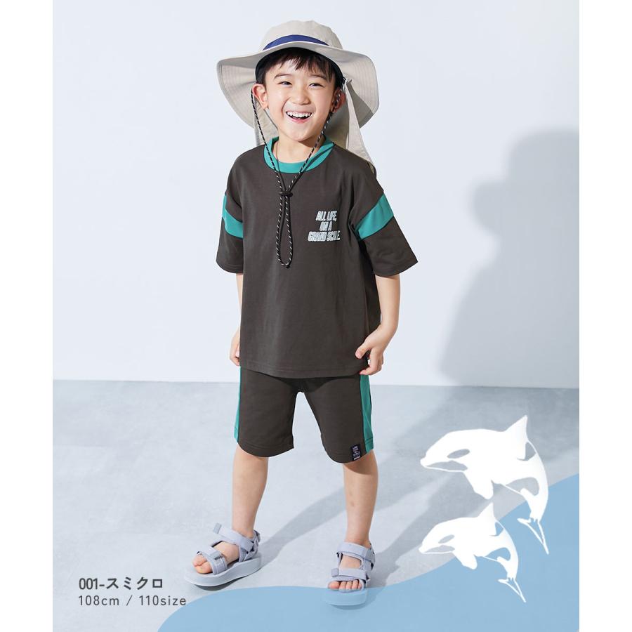 セットアップ オールインワン 【神戸須磨シーワールドコラボ】色が変わるマジックプリント 接触冷感 キッズ 子供服 男の子 女の子  デビロック devirock | devirock | 09