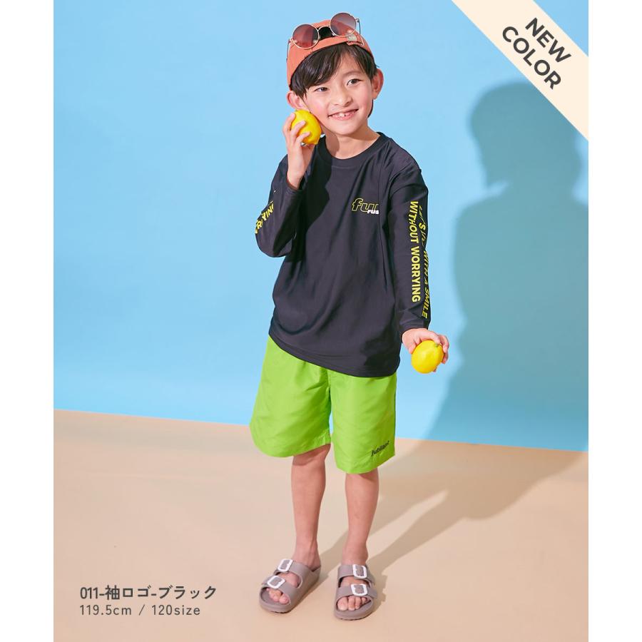 海 海水浴 プール アウトドア 紫外線対策 長袖ラッシュガード 水着 プールグッズ 水泳 UVカット Tシャツ型 長袖ラッシュガード キッズ 子供服 devirock | devirock | 19
