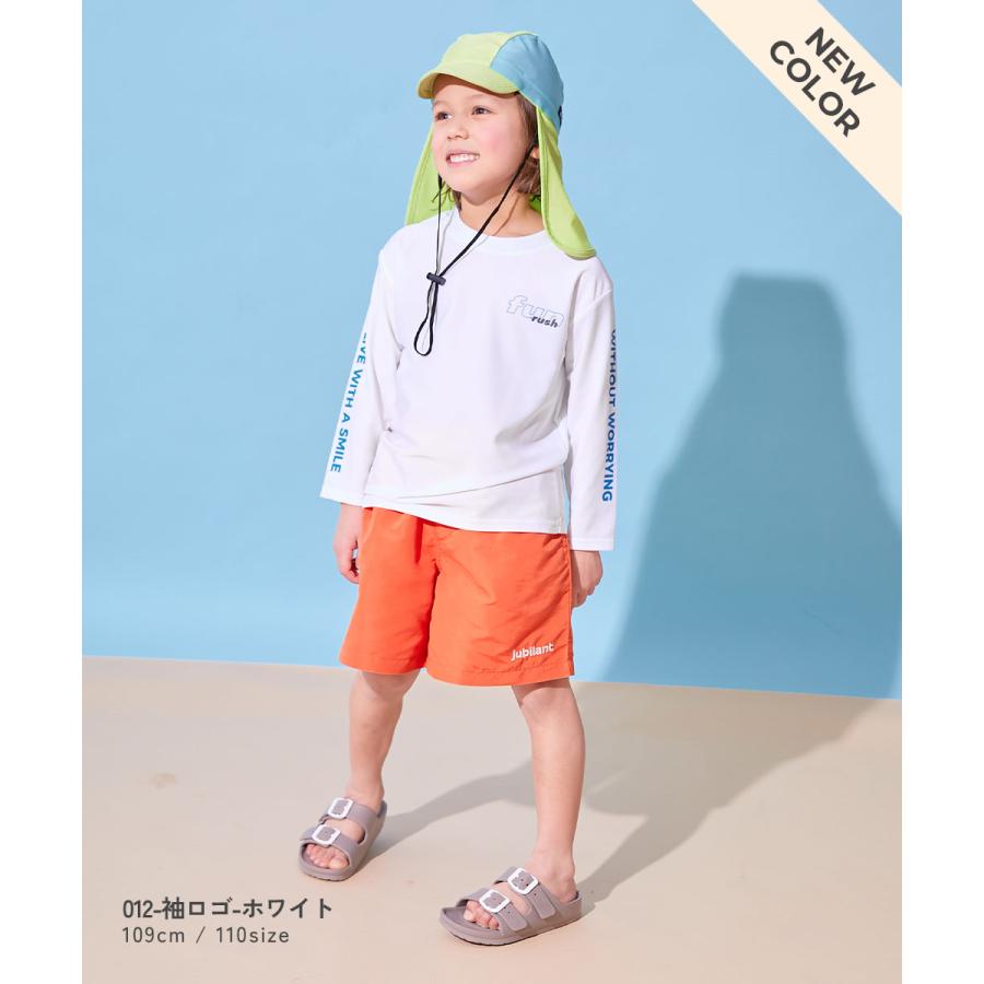 海 海水浴 プール アウトドア 紫外線対策 長袖ラッシュガード 水着 プールグッズ 水泳 UVカット Tシャツ型 長袖ラッシュガード キッズ 子供服 devirock | devirock | 20