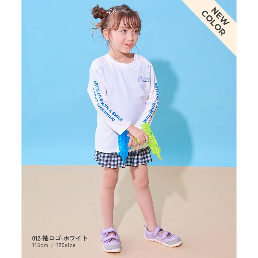海 海水浴 プール アウトドア 紫外線対策 長袖ラッシュガード 水着 プールグッズ 水泳 UVカット Tシャツ型 長袖ラッシュガード キッズ 子供服 devirock | devirock | 21