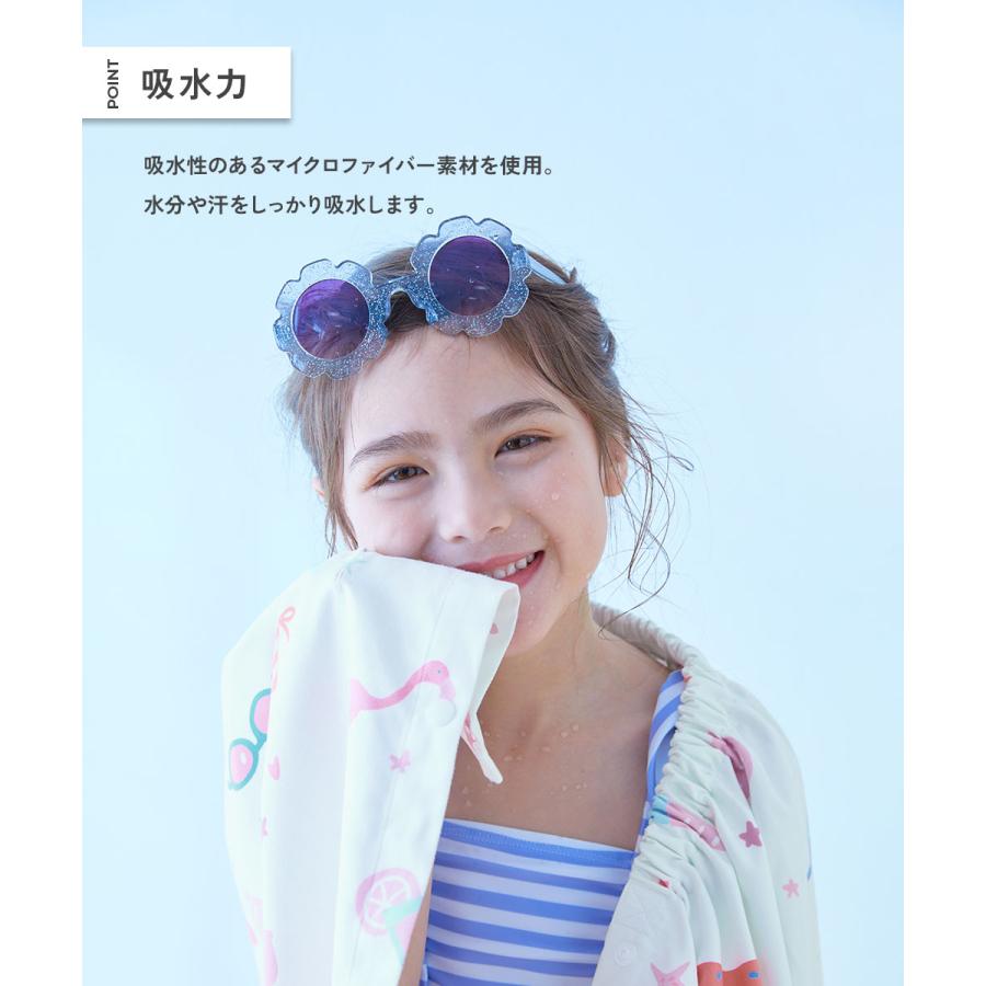 タオル ラップタオル プールグッズ 水泳 海水浴 吸水速乾 コンパクト ラップタオル 100cm キッズ 子供服 男の子 女の子 デビロック devirock | devirock | 11