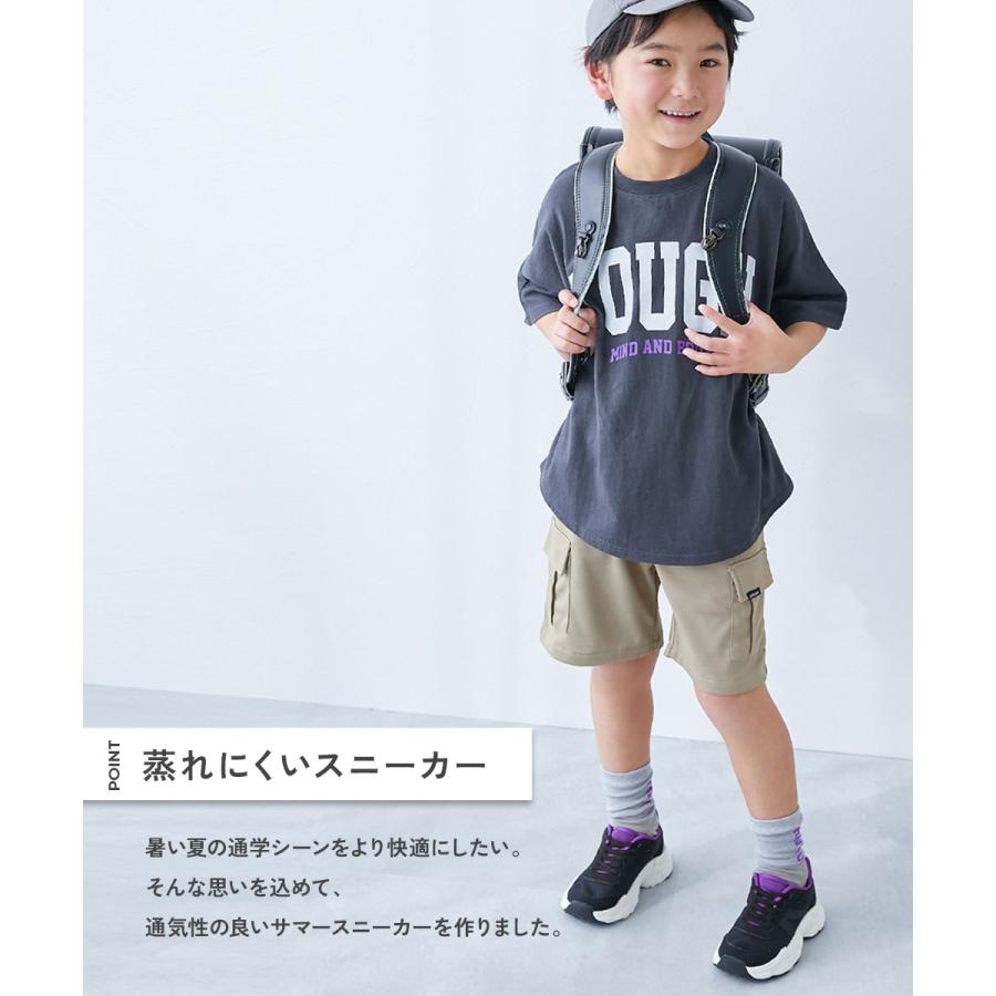 スニーカー シューズ 靴 手を使わず立ったまま履ける 風を通す サマースニーカー キッズ 子供服 男の子 女の子 devirock 25ss_サンダル 25ss_ガールズトレンド | devirock | 03