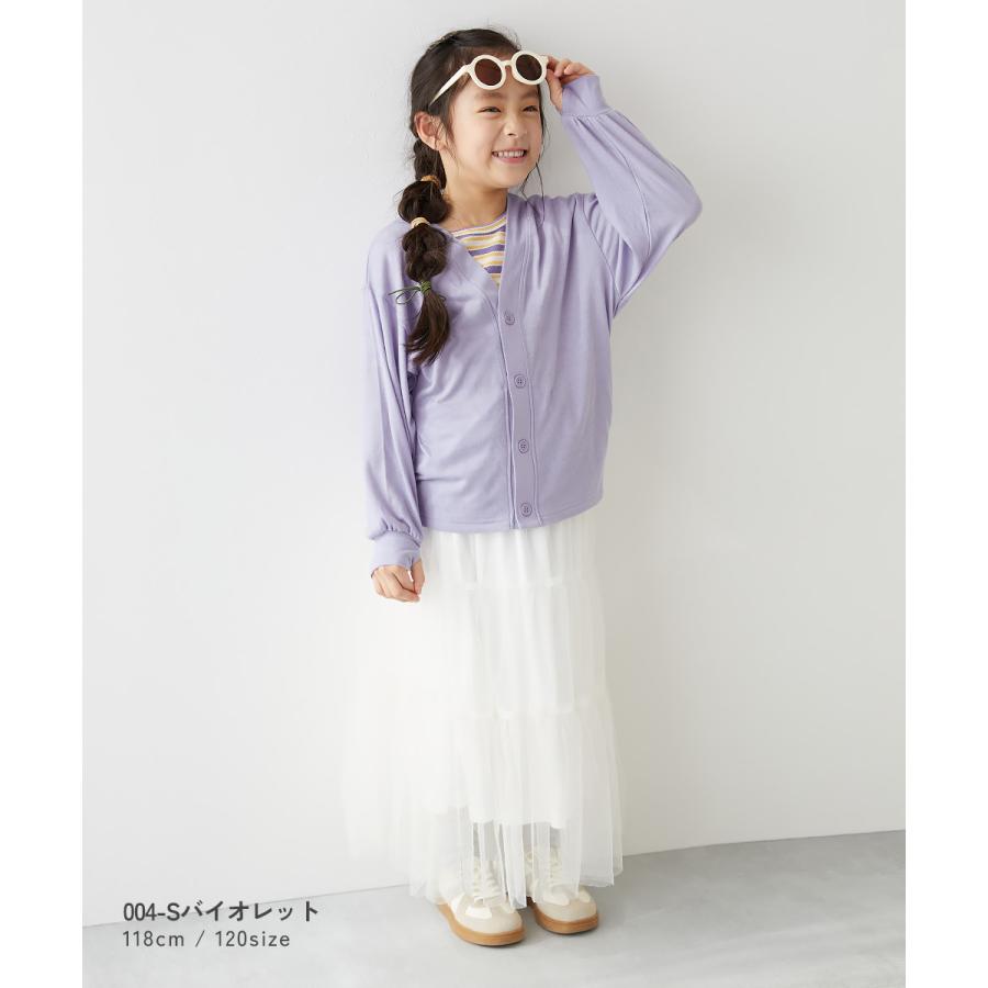 カーディガン トップス UVカット ゆるっとカーディガン キッズ 子供服 男の子 女の子  デビロック devirock 25SS_UV | devirock | 10