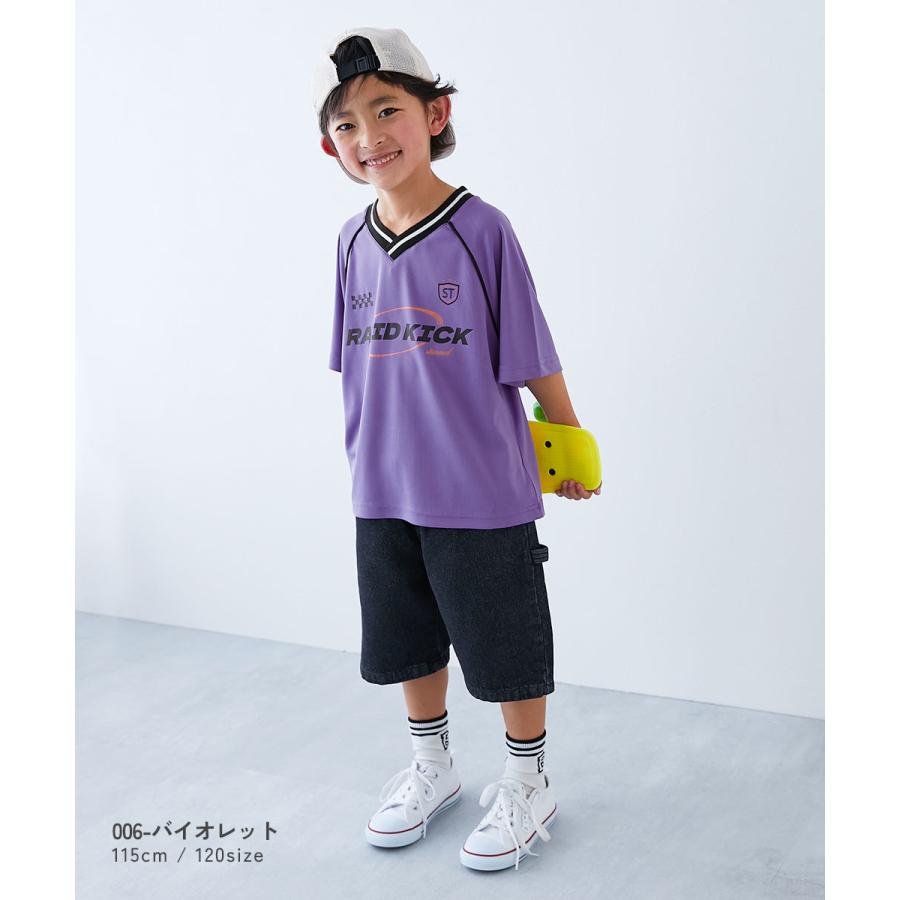 【アウトレット】Tシャツ トップス 速乾 サラっとストレッチメッシュ ゲーミング半袖Tシャツ キッズ 子供服 男の子 女の子  デビロック devirock | devirock | 16