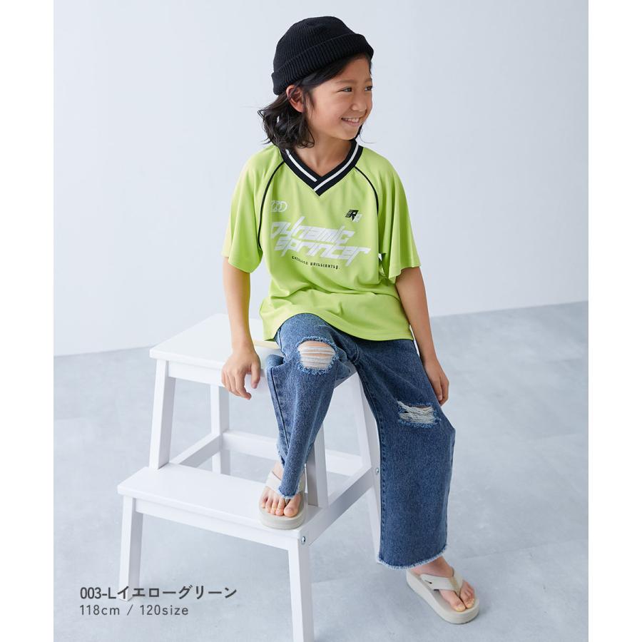 【アウトレット】Tシャツ トップス 速乾 サラっとストレッチメッシュ ゲーミング半袖Tシャツ キッズ 子供服 男の子 女の子  デビロック devirock | devirock | 13