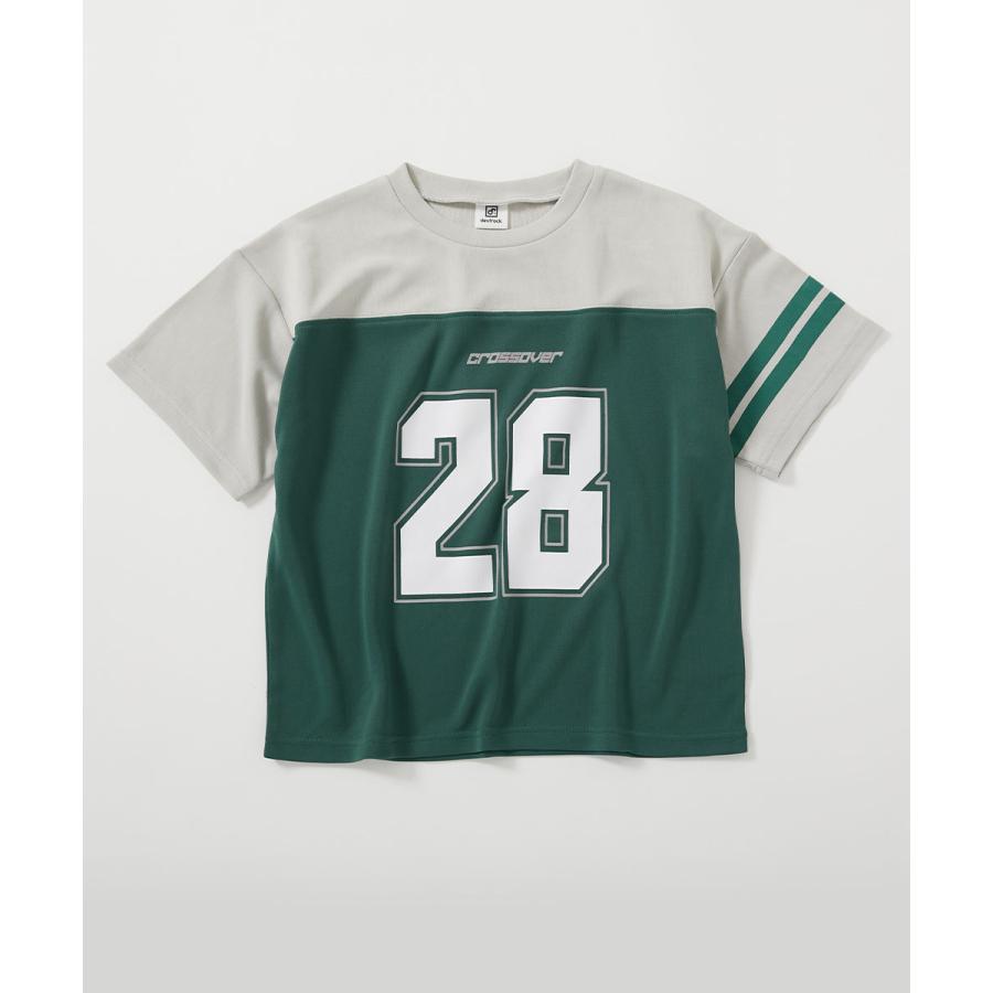 【アウトレット】Tシャツ トップス 速乾 サラっとストレッチメッシュ ナンバリング半袖Tシャツ キッズ 子供服 男の子 女の子  デビロック devirock | devirock | 18