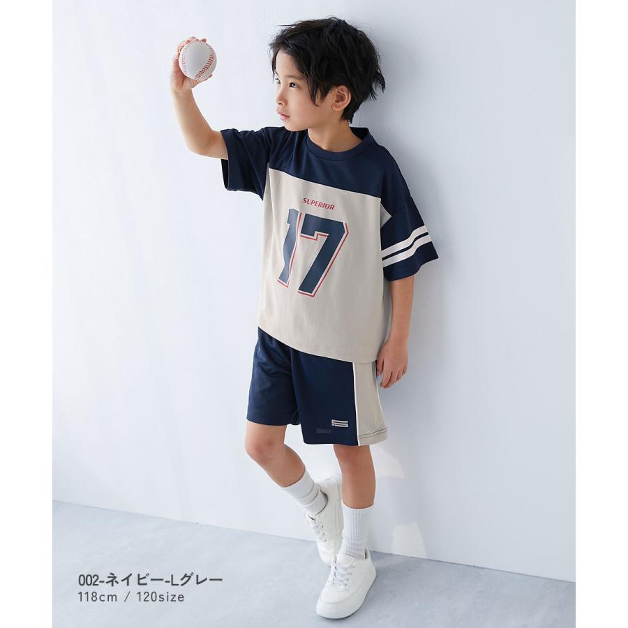【アウトレット】Tシャツ トップス 速乾 サラっとストレッチメッシュ ナンバリング半袖Tシャツ キッズ 子供服 男の子 女の子  デビロック devirock | devirock | 11