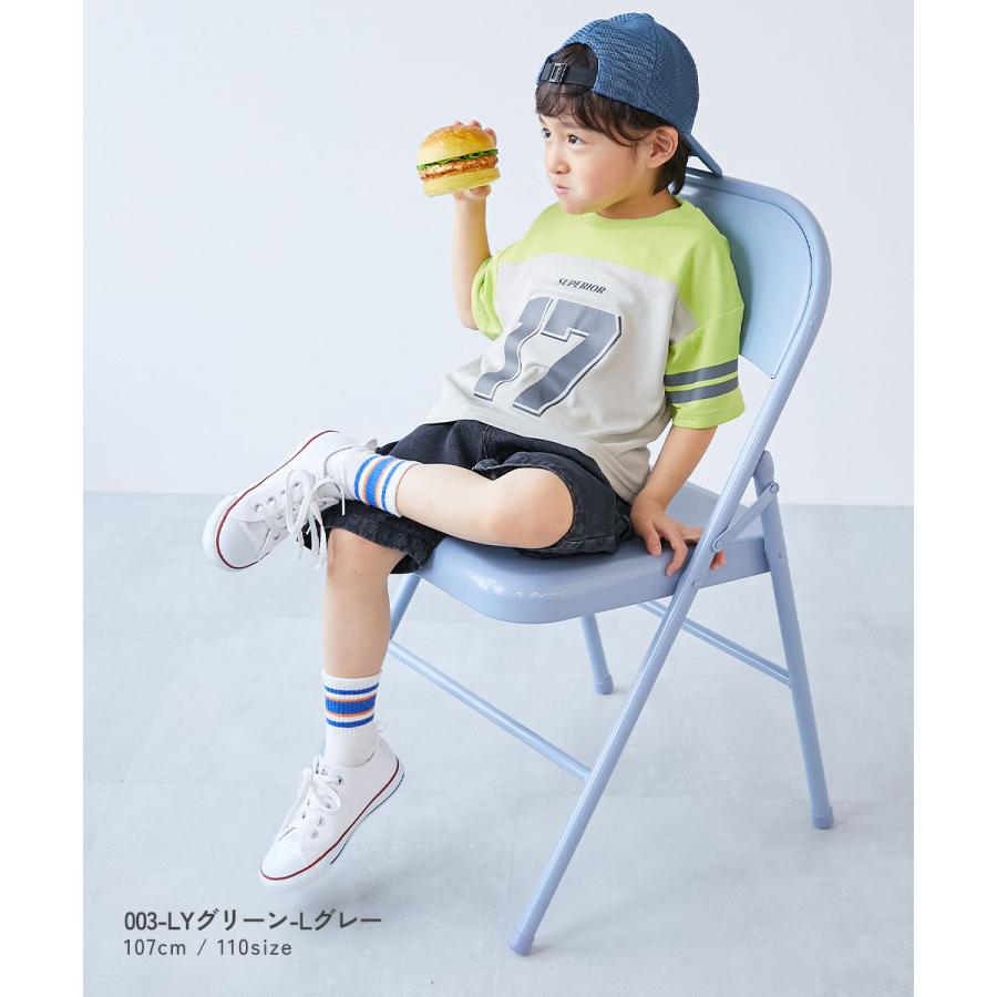 【アウトレット】Tシャツ トップス 速乾 サラっとストレッチメッシュ ナンバリング半袖Tシャツ キッズ 子供服 男の子 女の子  デビロック devirock | devirock | 12