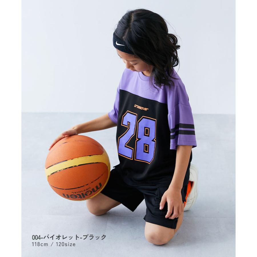 【アウトレット】Tシャツ トップス 速乾 サラっとストレッチメッシュ ナンバリング半袖Tシャツ キッズ 子供服 男の子 女の子  デビロック devirock | devirock | 13