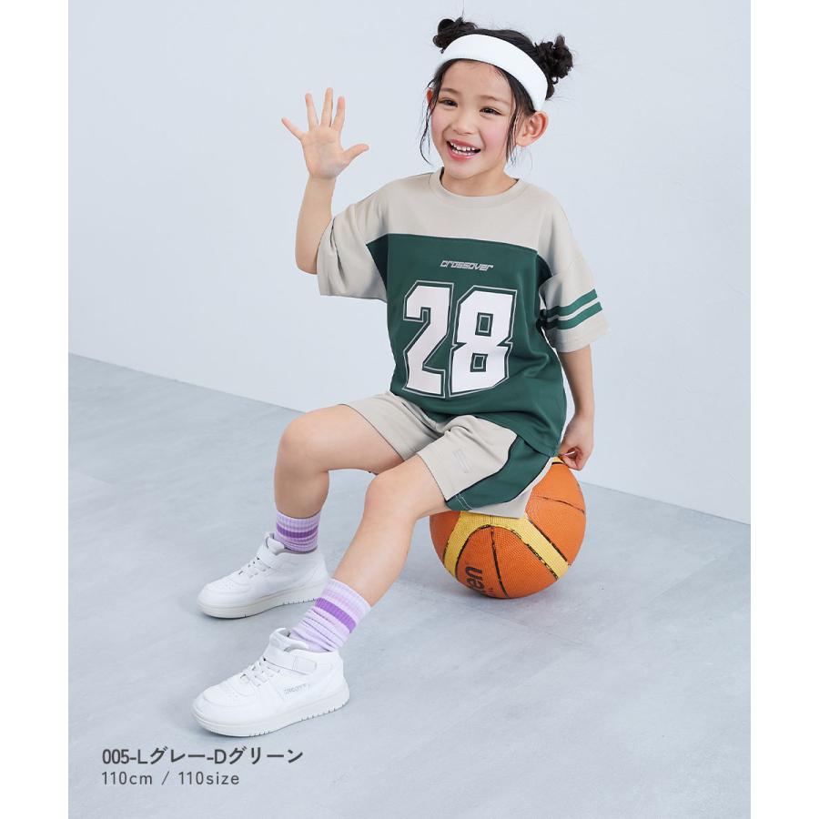 【アウトレット】Tシャツ トップス 速乾 サラっとストレッチメッシュ ナンバリング半袖Tシャツ キッズ 子供服 男の子 女の子  デビロック devirock | devirock | 14