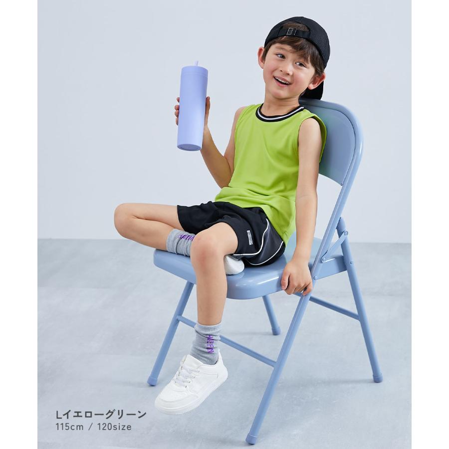 【アウトレット】ノースリーブ トップス タンクトップ 速乾 サラっとストレッチ メッシュ タンクトップ キッズ 子供服 男の子 女の子  デビロック devirock | devirock | 12
