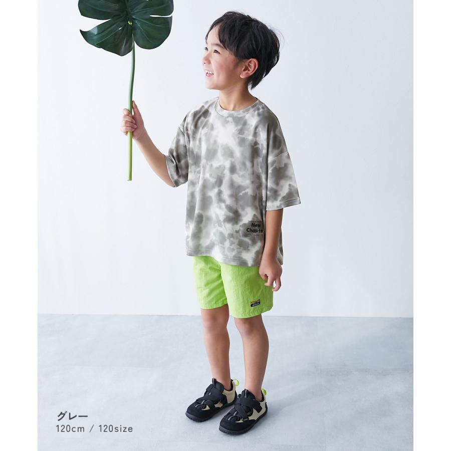 ロゴ プリント ロゴT 速乾 Tシャツ トップス 【涼感 サラッとメッシュ】タイダイTシャツ キッズ 子供服 男の子 女の子 デビロック devirock heatstroke | devirock | 16