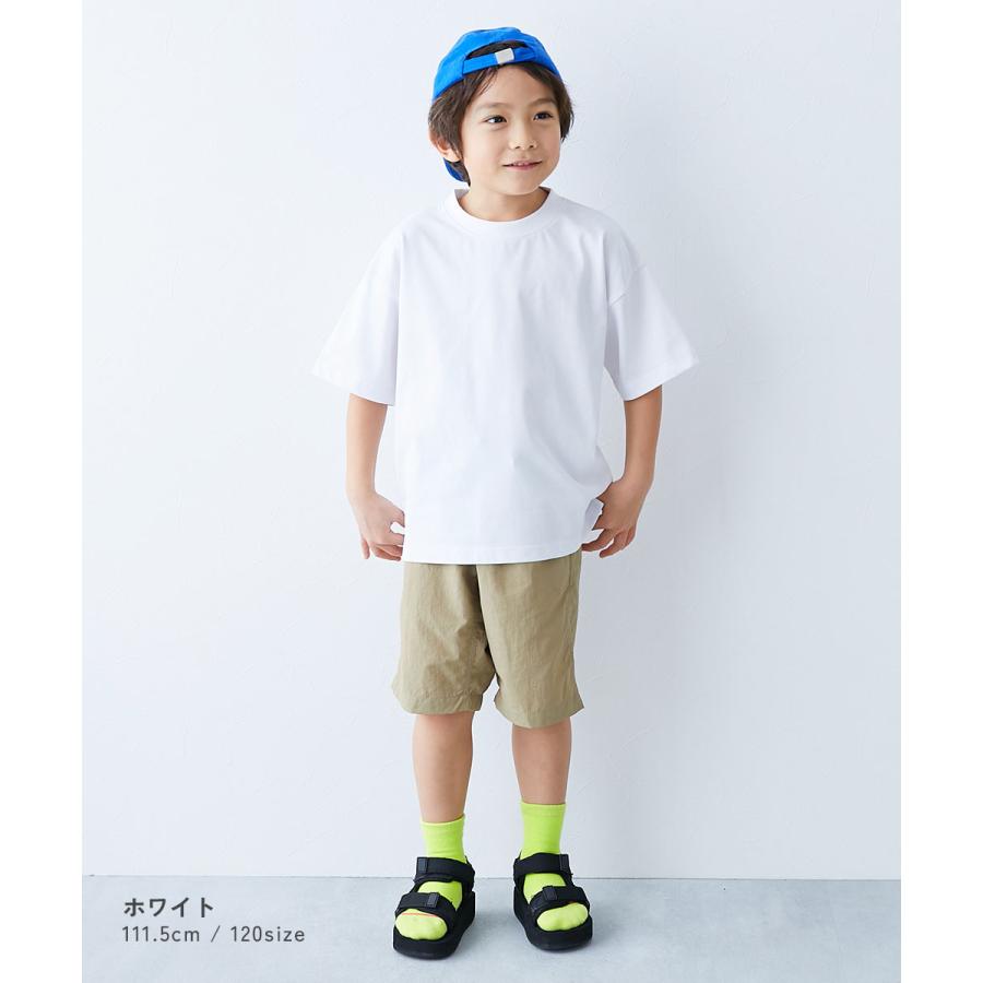 Tシャツ トップス 【ひやシャリ】接触冷感 無地 ビッグシルエット 半袖Tシャツ キッズ ベビー服 子供服 男の子 女の子  デビロック devirock | devirock | 12