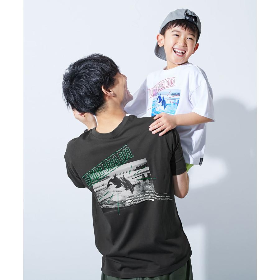 Tシャツ トップス 【神戸須磨シーワールドコラボ】色が変わるマジックプリント 接触冷感 2WAYフォトTシャツ キッズ 子供服 男の子 女の子  デビロック devirock | devirock | 15
