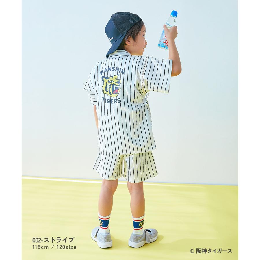 甚平 【阪神タイガースコラボ】 着丈短めで快適 涼しげ甚平 キッズ ベビー服 子供服 男の子 女の子  デビロック devirock | devirock | 08