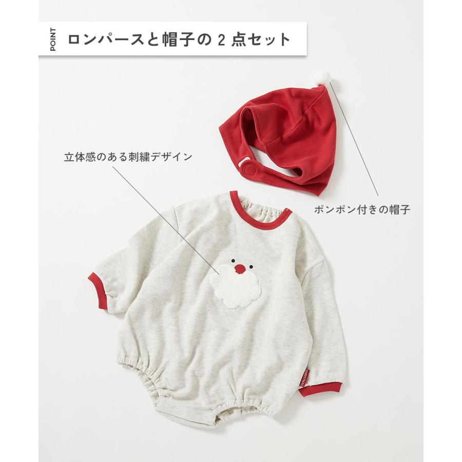 ロンパース 出産祝い クリスマス スウェットロンパース キッズ 子供服 男の子 女の子  デビロック devirock | devirock | 05