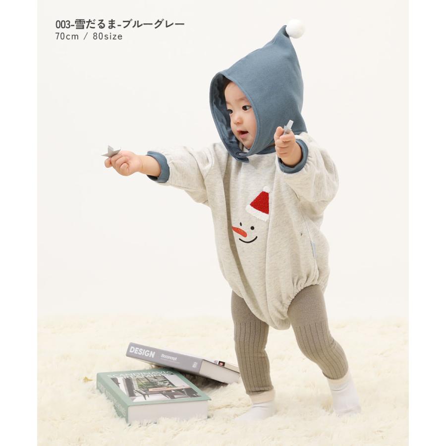 ロンパース 出産祝い クリスマス スウェットロンパース キッズ 子供服 男の子 女の子  デビロック devirock | devirock | 10