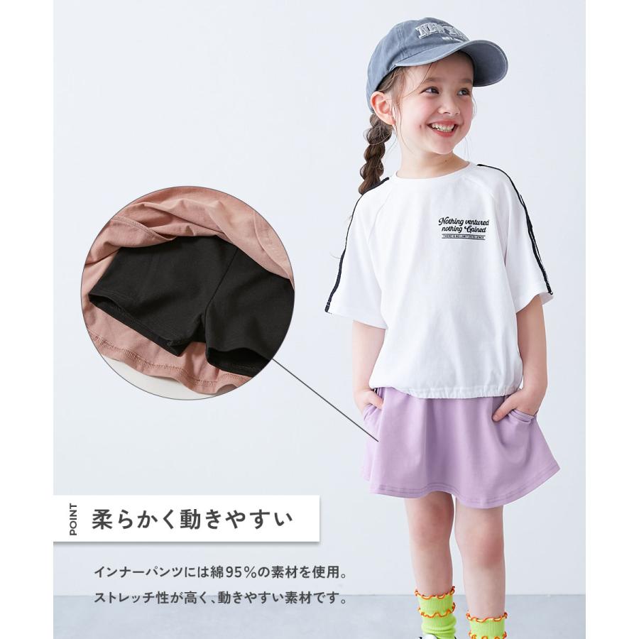 RANOR ラナー　インナースパッツ付きスカート　ボトムス フリル　Sサイズ devirock（デビロック） レギンス付き ウエストゴム スカッツ ボトムス