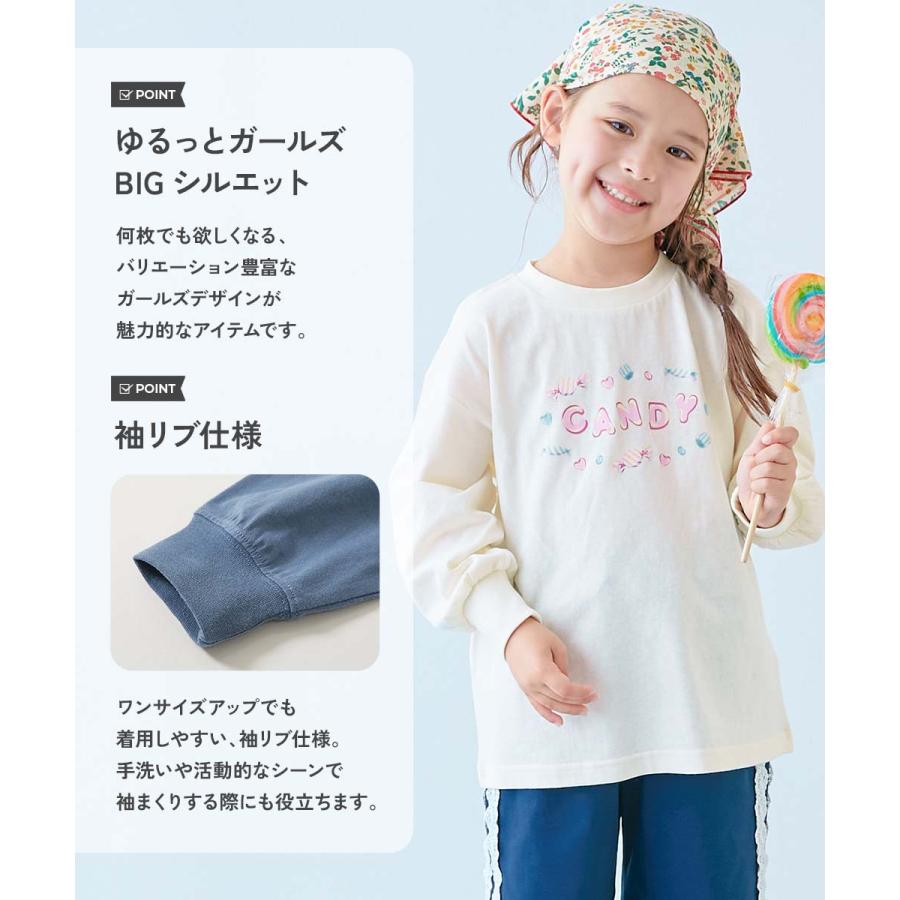 devirock（デビロック） コットン オーバーサイズ プリントT ロンT 綿 