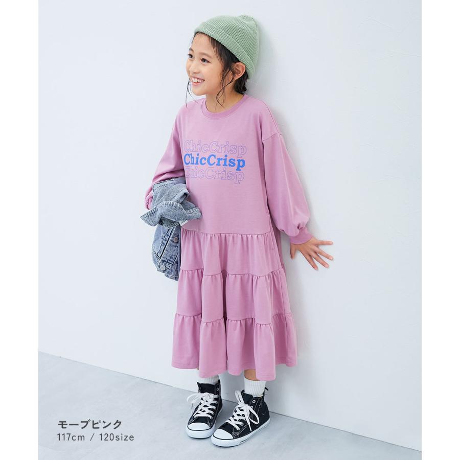 devirock（デビロック） ロゴ プリント 長袖ワンピース ワンピース