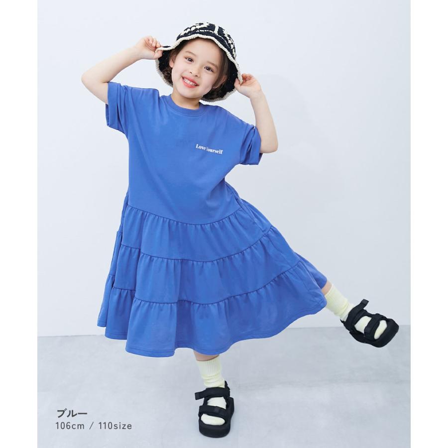 devirock（デビロック） ロゴ プリント リンクコーデ 半袖ワンピース
