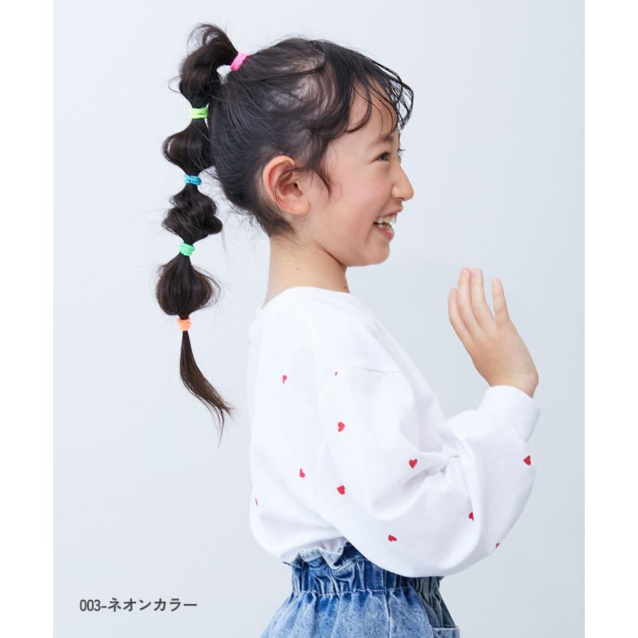 ヘアバンド ぎざぎざ ヘアゴムセット(約100本入り) キッズ 子供服 女の子  デビロック devirock | devirock | 12