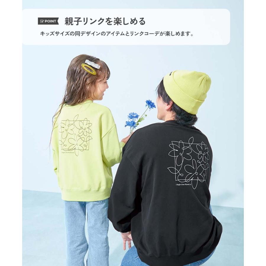 リンクコーデ 親子コーデ お揃い おそろい リンク ロゴ トレーナー 大人 デビラボ プリント トレーナー キッズ 子供服 男の子 女の子  デビロック devirock | devirock | 16