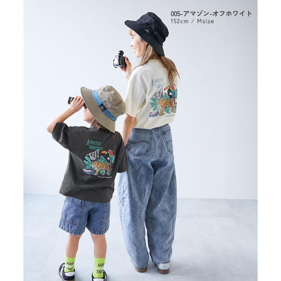 綿100％ コットン プリントＴ オーバーサイズ Tシャツ トップス 【旅するデビロック】大人 プリント半袖Tシャツ キッズ 子供服 男の子  デビロック devirock | devirock | 17