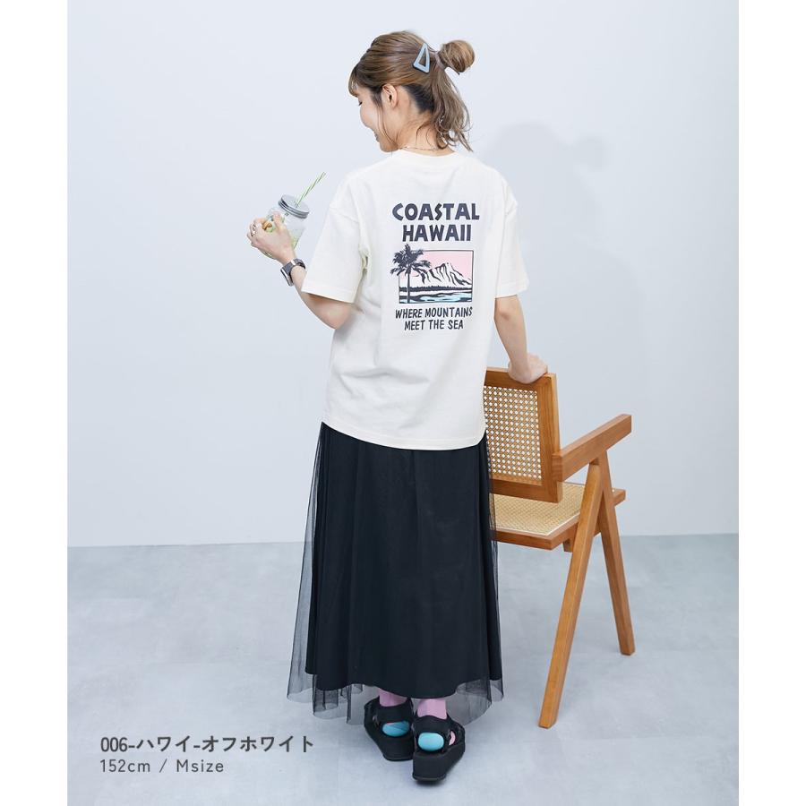 綿100％ コットン プリントＴ オーバーサイズ Tシャツ トップス 【旅するデビロック】大人 プリント半袖Tシャツ キッズ 子供服 男の子  デビロック devirock | devirock | 18