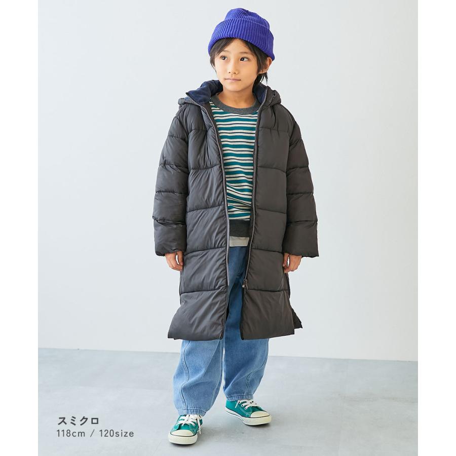 ダウンジャケット コート アウター ジャケット 洗える ファイバーダウン あったか防風 ロングコート キッズ 子供服 男の子 女の子  デビロック devirock | devirock | 12