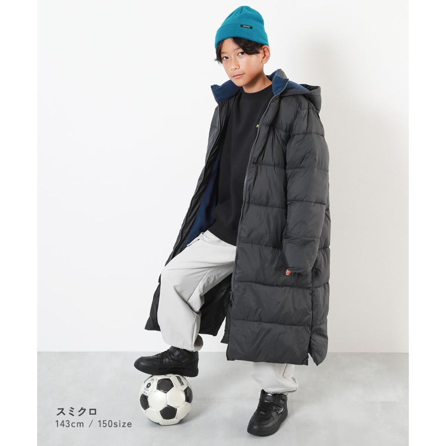 ダウンジャケット コート アウター ジャケット 洗える ファイバーダウン あったか防風 ロングコート キッズ 子供服 男の子 女の子  デビロック devirock | devirock | 14