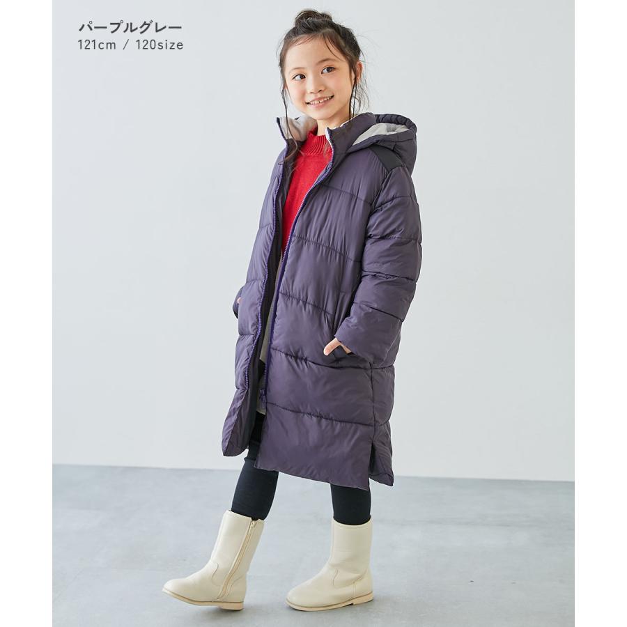 ダウンジャケット コート アウター ジャケット 洗える ファイバーダウン あったか防風 ロングコート キッズ 子供服 男の子 女の子  デビロック devirock | devirock | 16