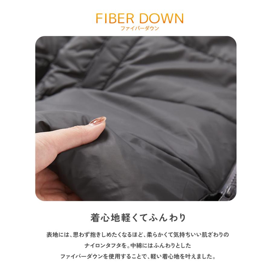 ダウンジャケット コート アウター ジャケット 洗える ファイバーダウン あったか防風 ロングコート キッズ 子供服 男の子 女の子  デビロック devirock | devirock | 06