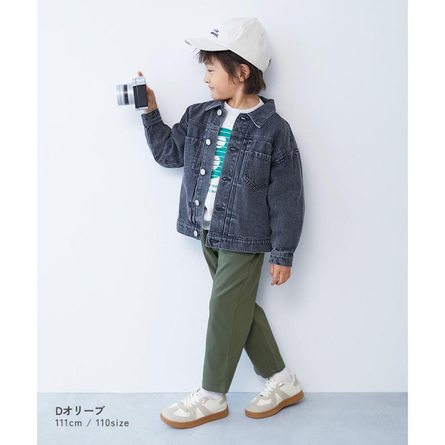 ロングパンツ 長ズボン ボトムス よくばりストレッチ ツイル ダッドポケットパンツ キッズ 子供服 男の子 女の子  デビロック devirock | devirock | 13