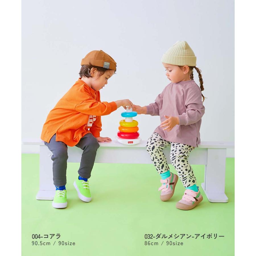 通園 幼稚園 保育園 ロングパンツ 長ズボン 【EN-JOY】どっちも前だから1人でお着替え カラフル 無地&総柄 リブパンツ  子供服  デビロック devirock | devirock | 34