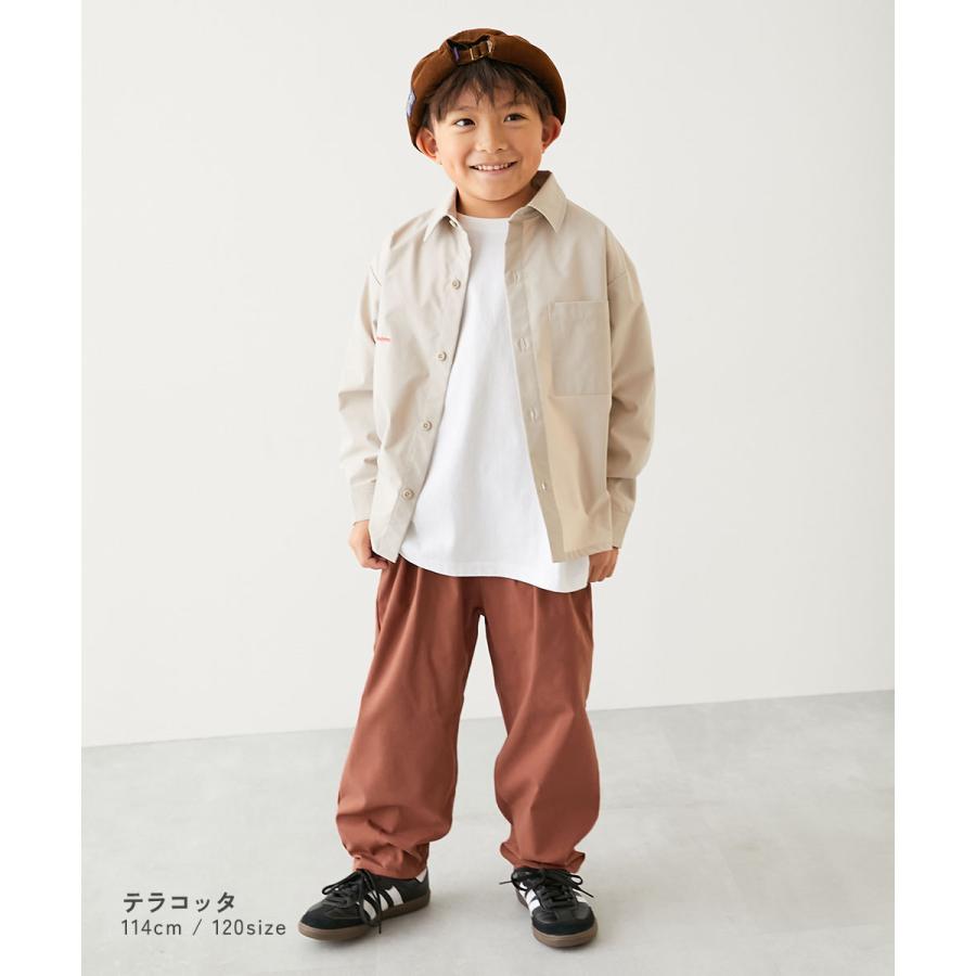 チノパンツ ロングパンツ 長ズボン ボトムス よくばりストレッチ ツイル ルーズタックパンツ キッズ 子供服 男の子 女の子  デビロック devirock | devirock | 16