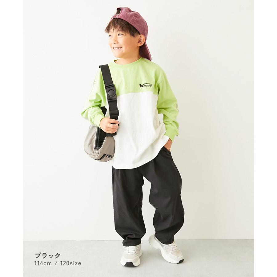 ウエストゴム チノパンツ ロングパンツ 長ズボン ボトムス よくばりストレッチ ツイル ルーズタックパンツ キッズ 子供服 男の子 女の子  デビロック devirock | devirock | 11