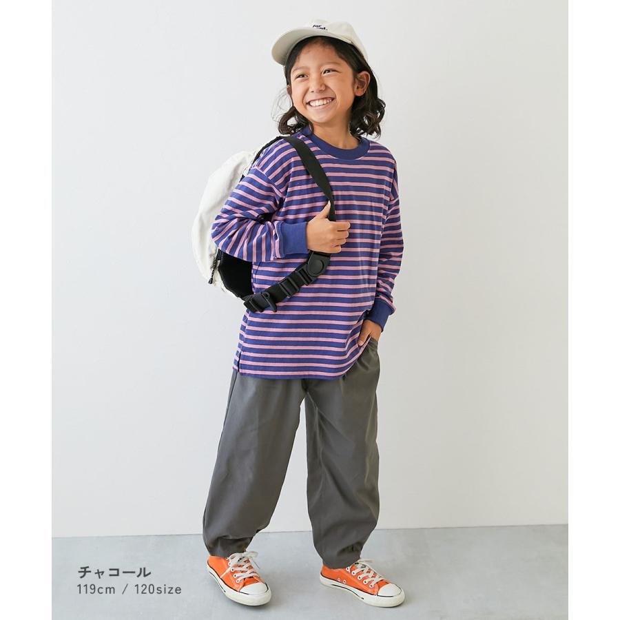 ウエストゴム チノパンツ ロングパンツ 長ズボン ボトムス よくばりストレッチ ツイル ルーズタックパンツ キッズ 子供服 男の子 女の子  デビロック devirock | devirock | 12
