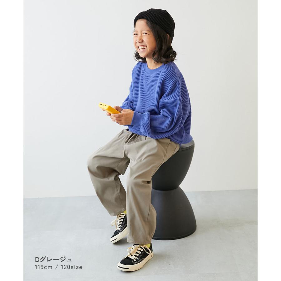 ウエストゴム チノパンツ ロングパンツ 長ズボン ボトムス よくばりストレッチ ツイル ルーズタックパンツ キッズ 子供服 男の子 女の子  デビロック devirock | devirock | 13