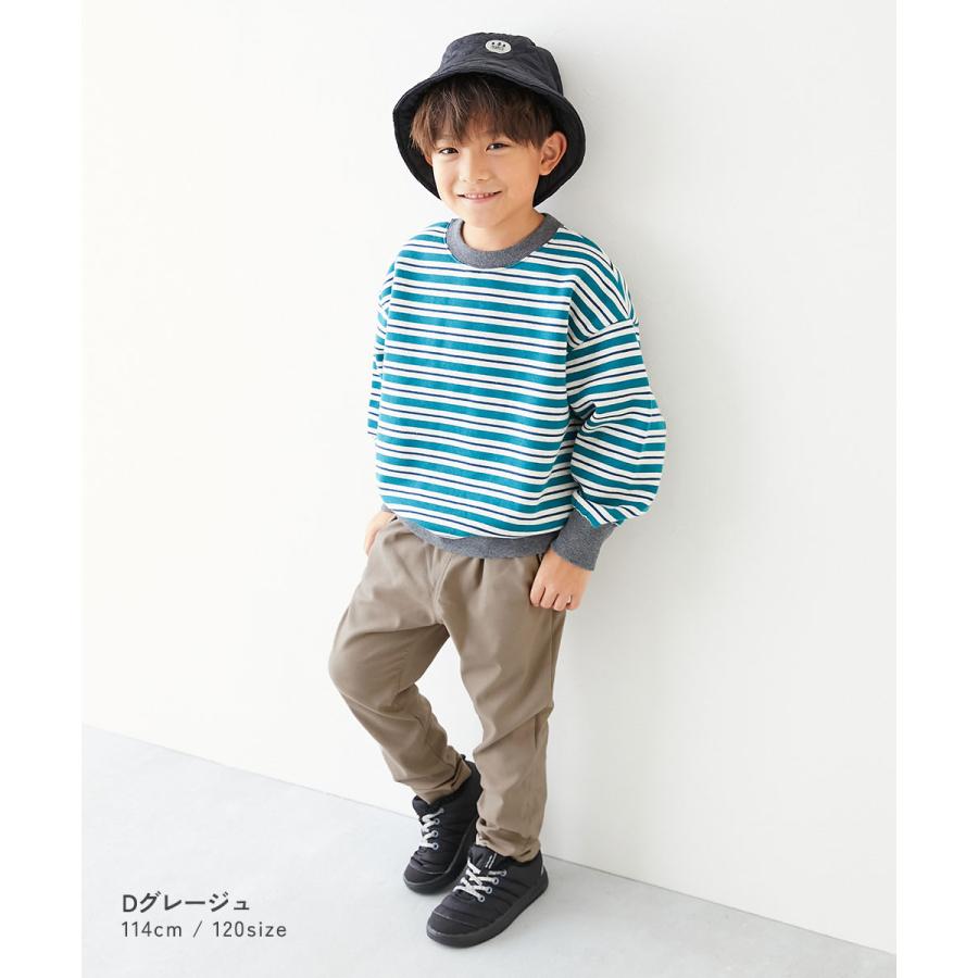 ロングパンツ 長ズボン ボトムス よくばりストレッチ 裏起毛タックパンツ キッズ 子供服 男の子 女の子  デビロック devirock | devirock | 09