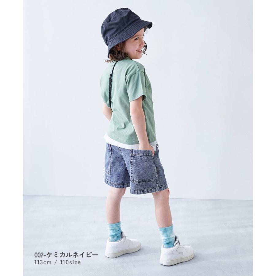 devirock（デビロック） 半ズボン 短パン ウエストゴム デニムパンツ