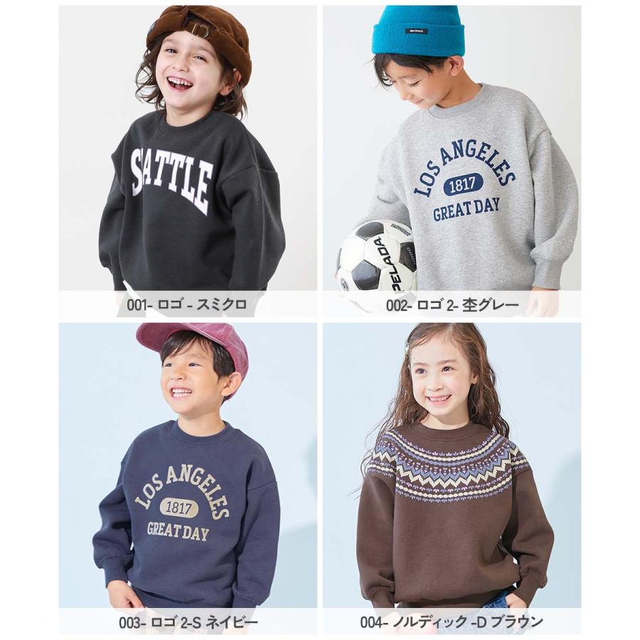 リンクコーデ 親子コーデ お揃い オーバーサイズ デビラボ プリント 裏起毛 BIGシルエットトレーナー キッズ 子供服 男の子 女の子 デビロック devirock | devirock | 21