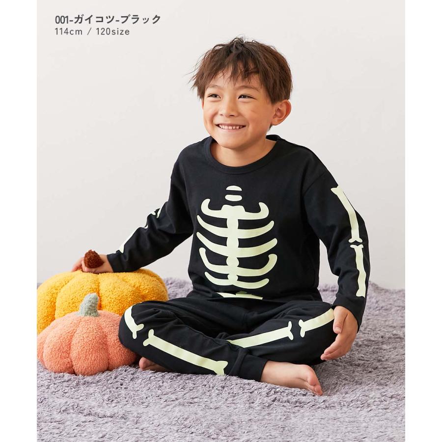 パジャマ 長袖パジャマ ルームウェア 長袖ルームウェア 綿100％ 暗闇で光る わくわくパジャマ キッズ 子供服 男の子 女の子  デビロック devirock | devirock | 07