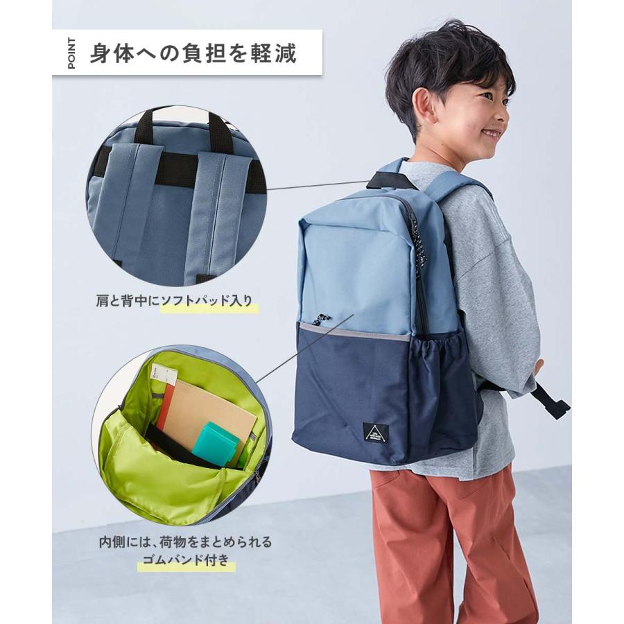 リュックサック バッグ A4サイズ対応 えらべる2サイズ スクール リュックサック(14.5L 18L) キッズ 子供服 男の子 女の子  デビロック devirock | devirock | 09